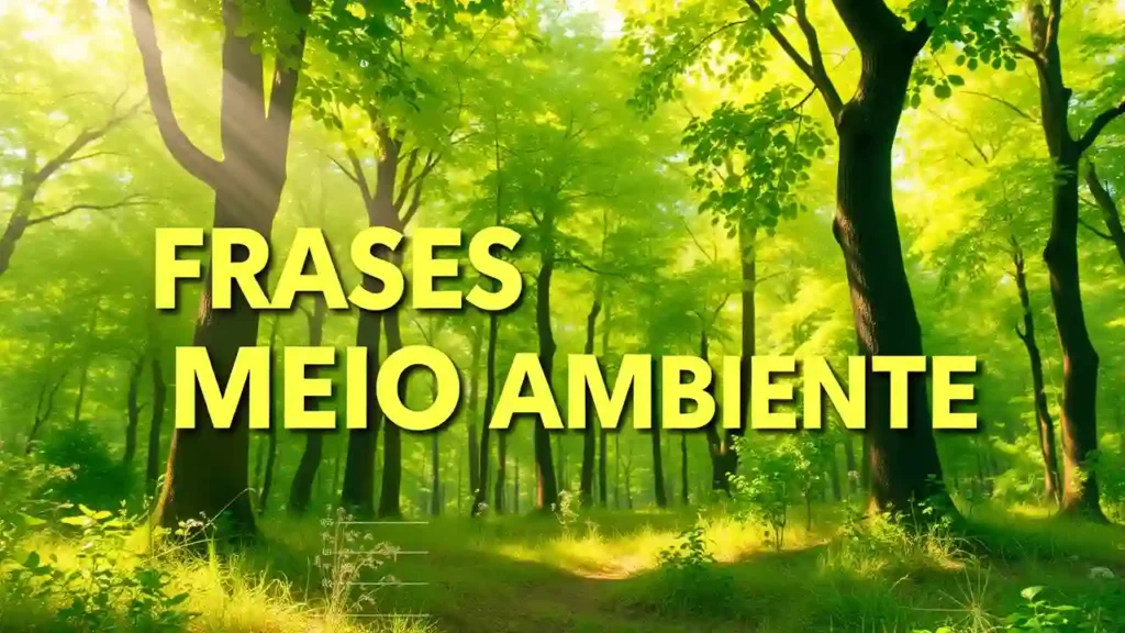 frases sobre o meio ambiente